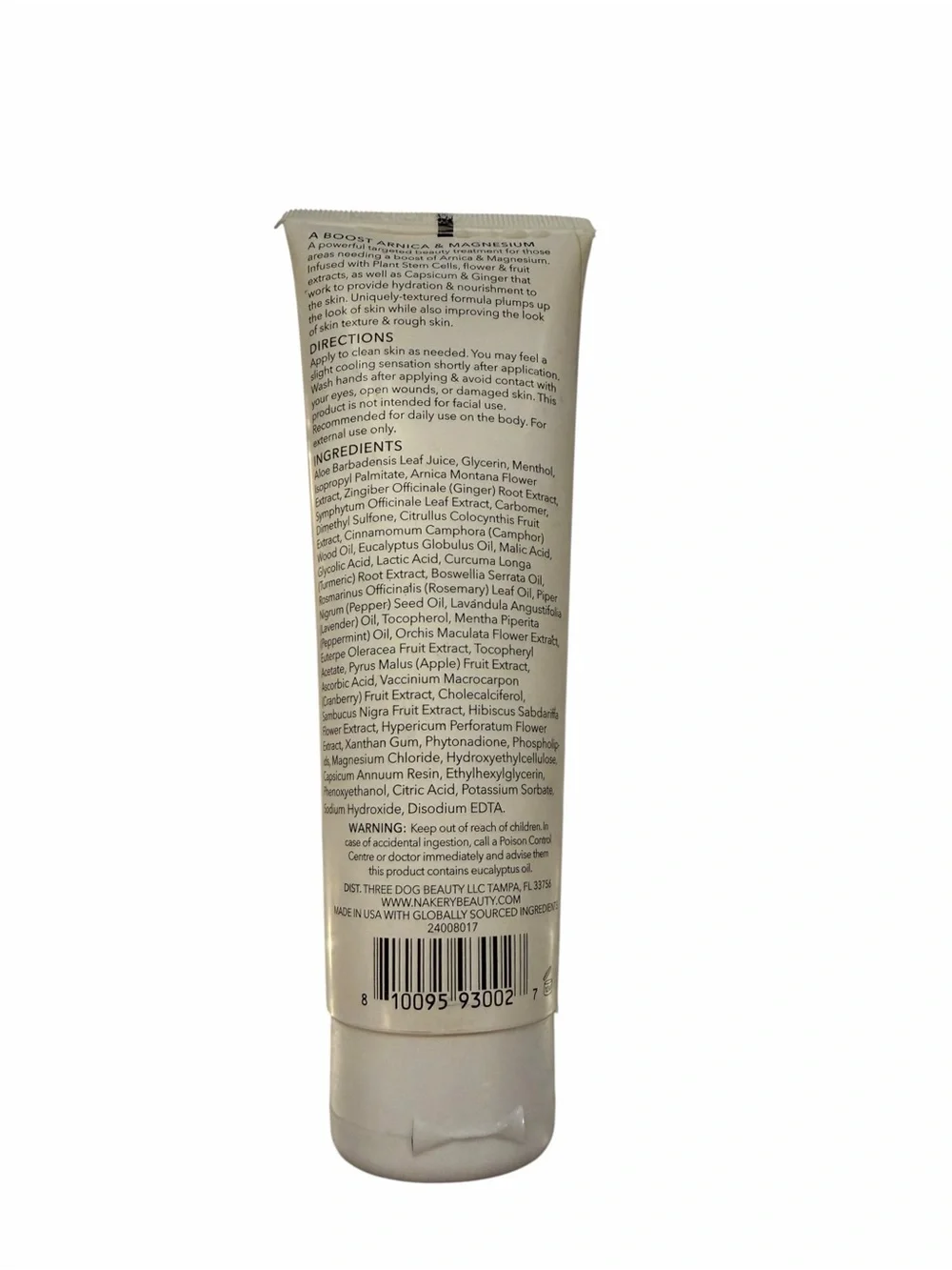 Nakery Beauty SkinRecovery Nourishing Magic Cream 118 ml / 4 fl oz Body Lotion